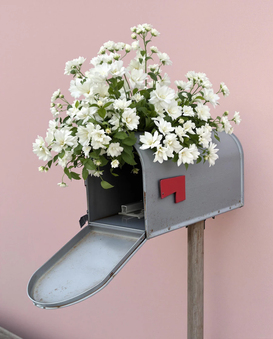 Rustic Mailbox Flowers