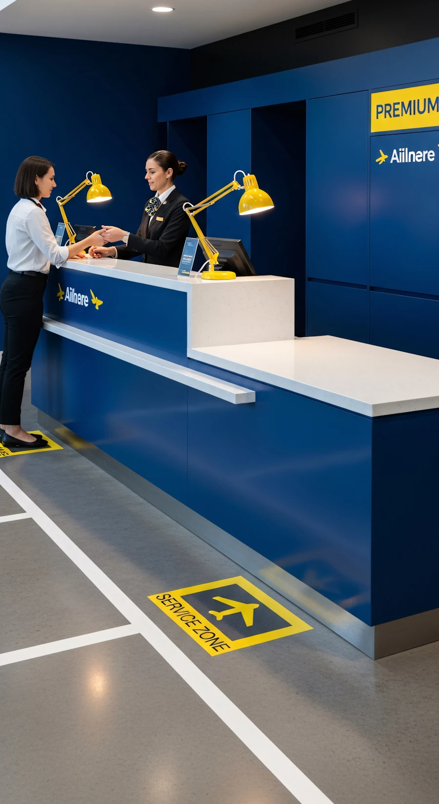Airport Service Counter