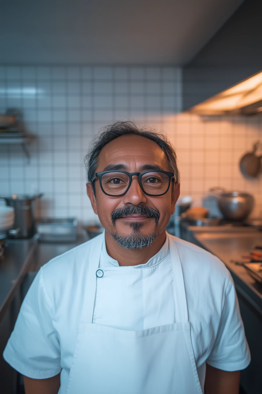 Chef in Professional Kitchen