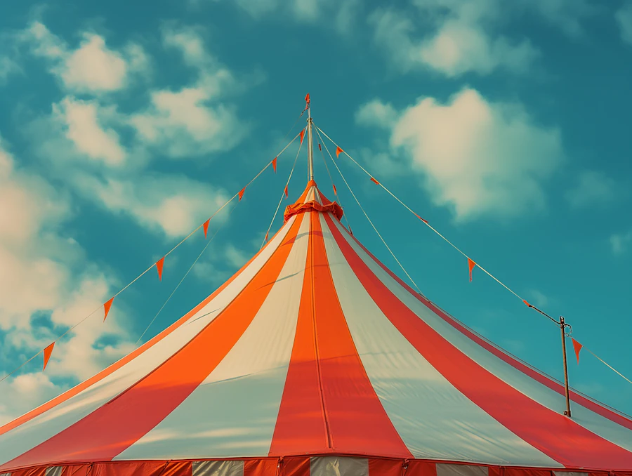 Big top tent at the Waukesha County Fairgrounds