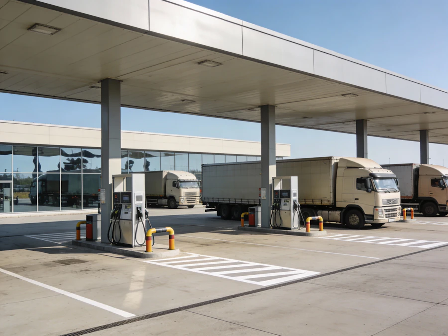 Modern Gas Station
