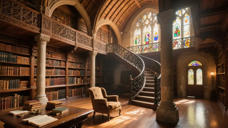 Reading room at the Waukesha Public Library