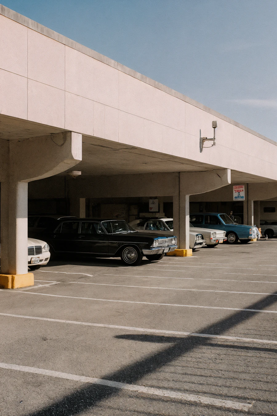 Vintage Cars in Parking Lot